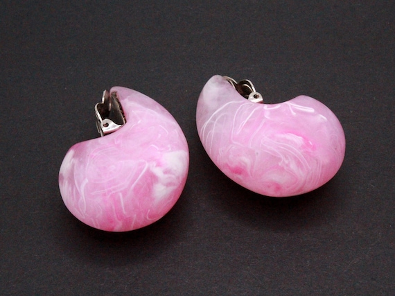 French Designer Couture High End Marbleized Pink … - image 1