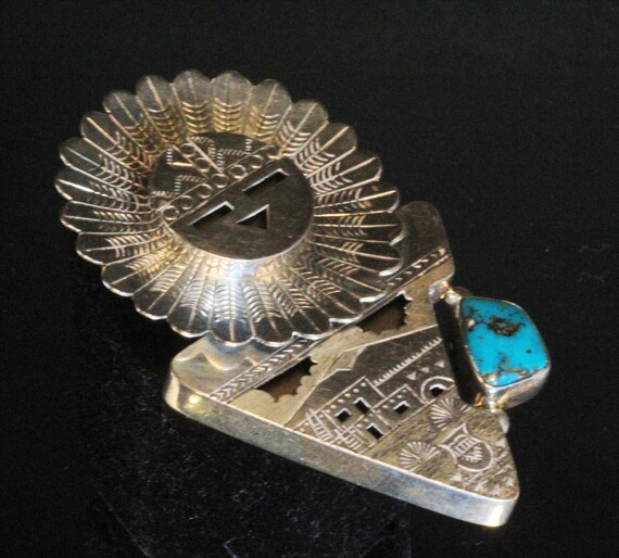 Elvis Nelson Rare Vintage Native American Navajo Turquoise Sterling Silver Bracelet Elvis Nelson Rare Vintage Native American Navajo Turquoise Sterling Silver Bracelet