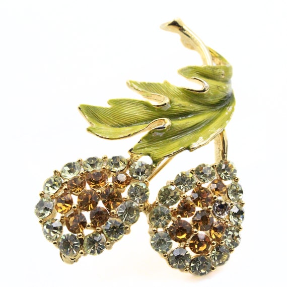 Exquisite Bedazzled Designer Yellow Rhinestones 4… - image 5