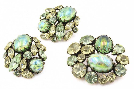 Outstanding REGENCY Signed Iridescent Yellow Gree… - image 3