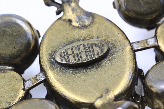 Astounding Regency Signed AB Crystals Browns Oran… - image 9