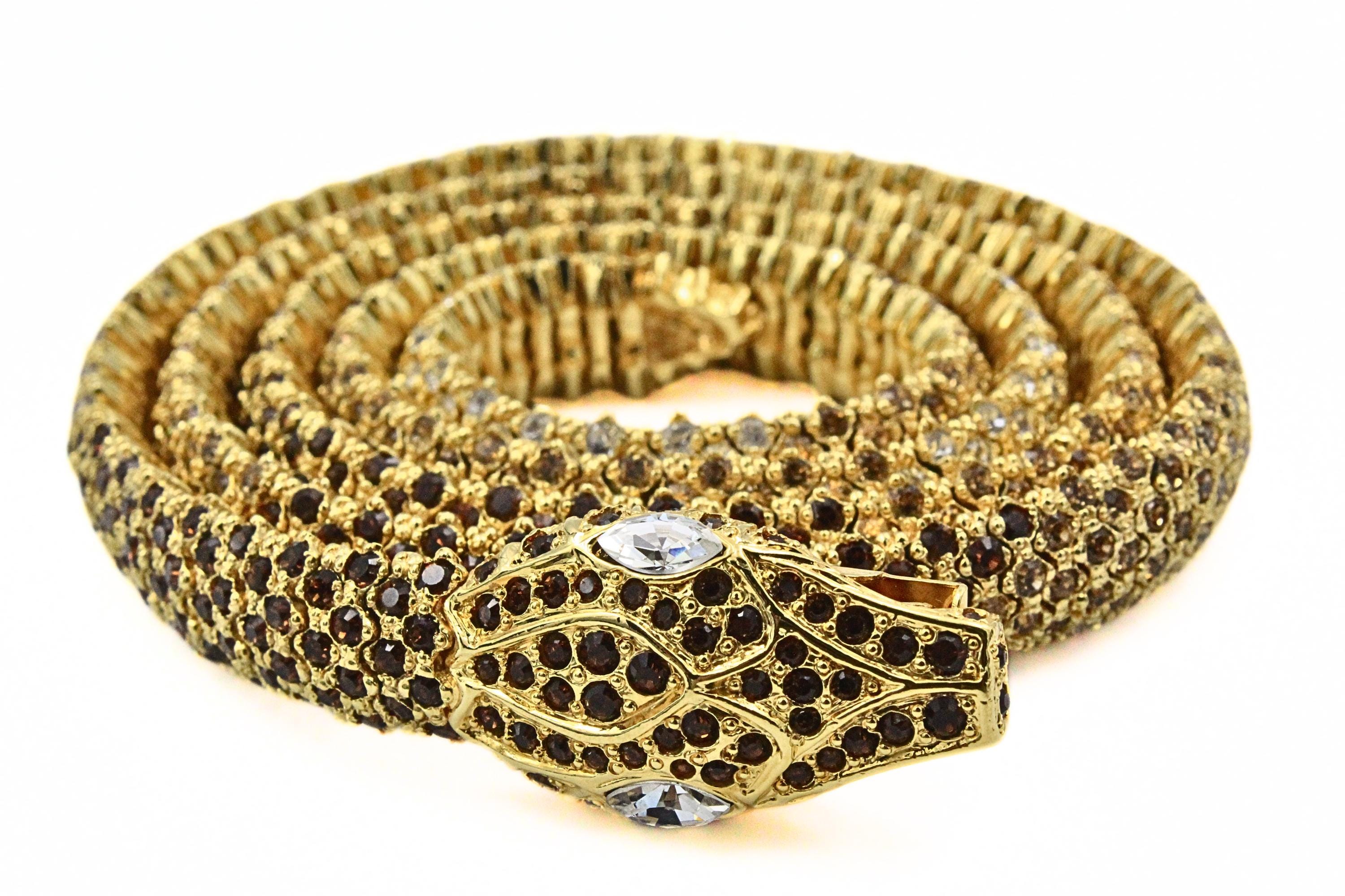 VALENTINO GARAVANI SNAKE RHINESTONES COUTURE NECKLACE BELT Valentino Rhinestone Belts for Women for sale | eBay main image 4