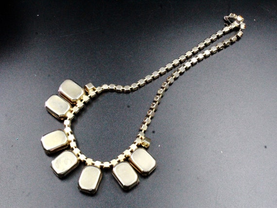 Vintage 50's Large Rootbeer Rectangular Cut Glass… - image 8