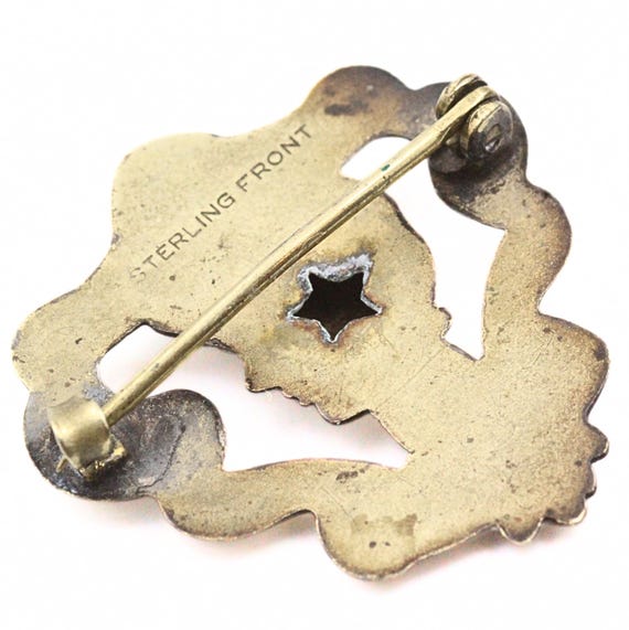 Authentic Spectacular Sterling Silver Antique Art… - image 7