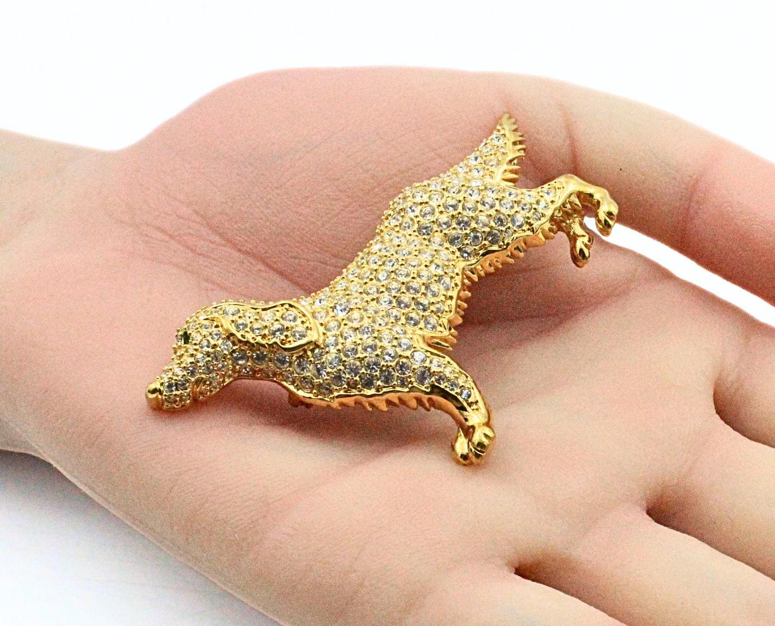 Swarovski Crystal Golden Retriever - Etsy