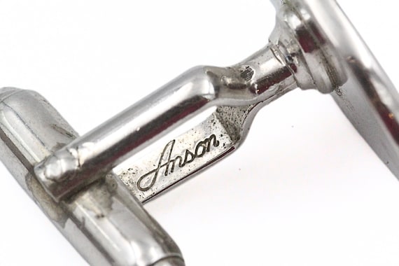 Anson Signed Classic Sterling Silver Basic Cuffli… - image 9
