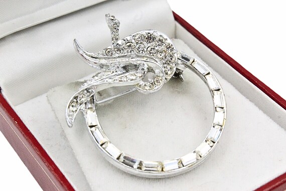 Exquisite Sparkly Pell Signed Designer Pave Rhine… - image 2