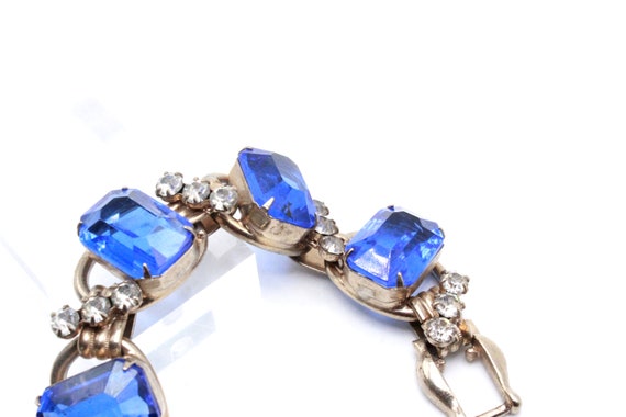 Juliana Designer Five (5) Links Cobalt Blue Glass… - image 7