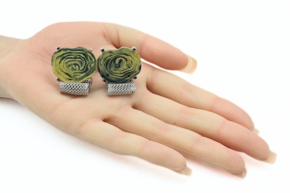 Distinguished Dante Signed Agate Silver Plated Me… - image 3