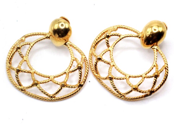 Monet Signed Designer 80's Statement Massive Text… - image 5