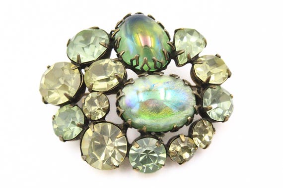 Outstanding REGENCY Signed Iridescent Yellow Gree… - image 4