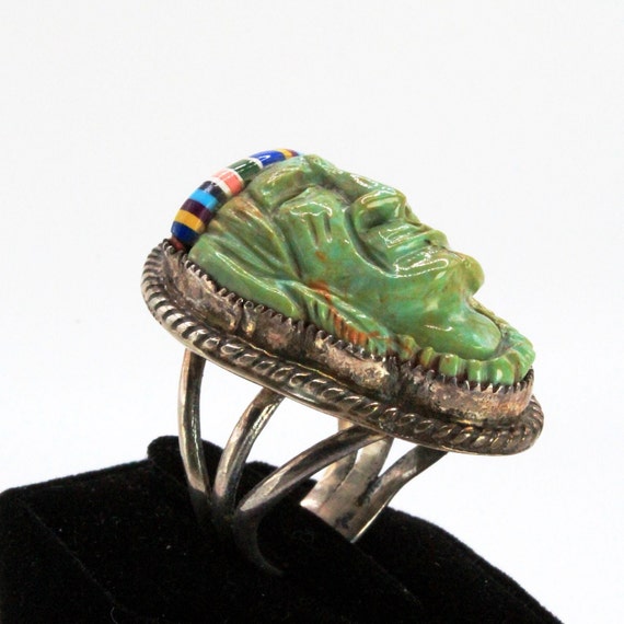 Exceptional Older Navajo Royston Turquoise Indian… - image 4