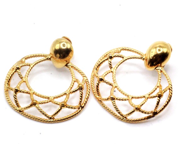 Monet Signed Designer 80's Statement Massive Text… - image 1