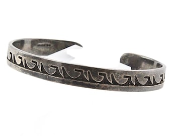 Vintage Sterling Silver Hopi Ferron Joseyesva Cuff Bracelet - Etsy