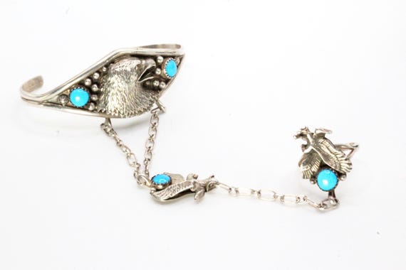 Beautiful Vintage Native American Navajo 22 Kingman Turquoise Squares Sterling Silver Bracelet Beautiful Vintage Native American Navajo 22 Kingman Turquoise Squares Sterling Silver Bracelet