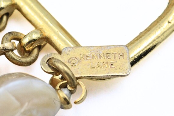 Kenneth Lane Signed Designer Shell Bead Triple St… - image 9