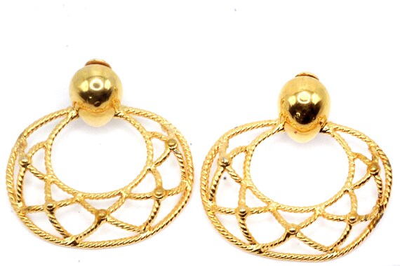 Monet Signed Designer 80's Statement Massive Text… - image 2