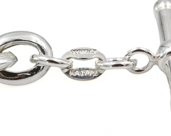 Karizia Spa Ka 1772 Signed Italy Sterling Silver Toggle Chain Link