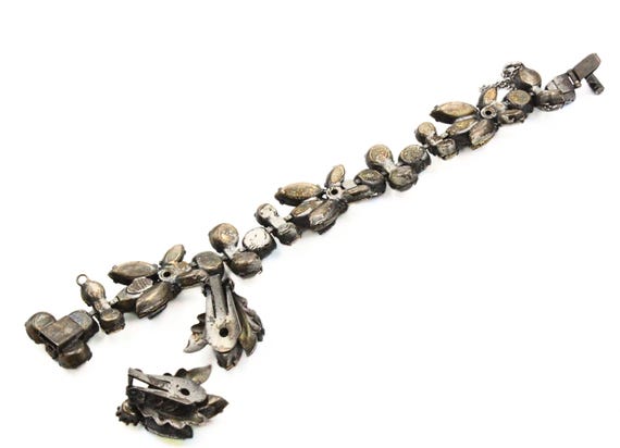 Stunning Regency Signed White Gray Iridescent Gla… - image 9