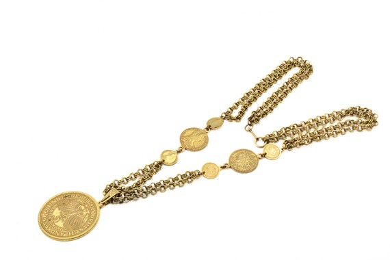 Elegant Miriam Haskell Signed Gold Gilt Ludwig Wi… - image 5