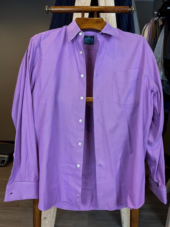 Astor & Black Custom Tailored Mauve Cotton Cuff B… - image 4