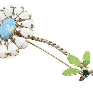 素晴らしいワイス無署名デザイナー高級ミルクガラスデイジーフラワー