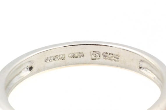 Exquisite Sterling Silver 925 Two Stackable Band … - image 6