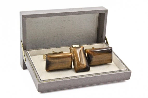 Distinguished Signed Pat Pend MCM Rectangular Tig… - image 1