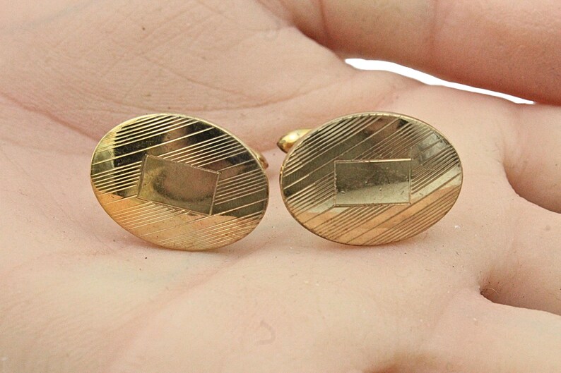 Antique Art Deco Signed A&Z 12K Gold Filled Textured Cufflinks - Etsy