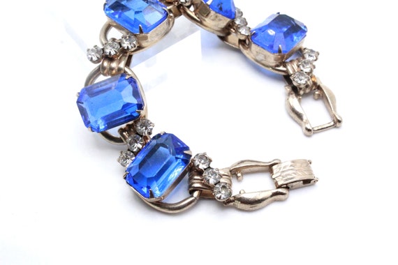 Juliana Designer Five (5) Links Cobalt Blue Glass… - image 6