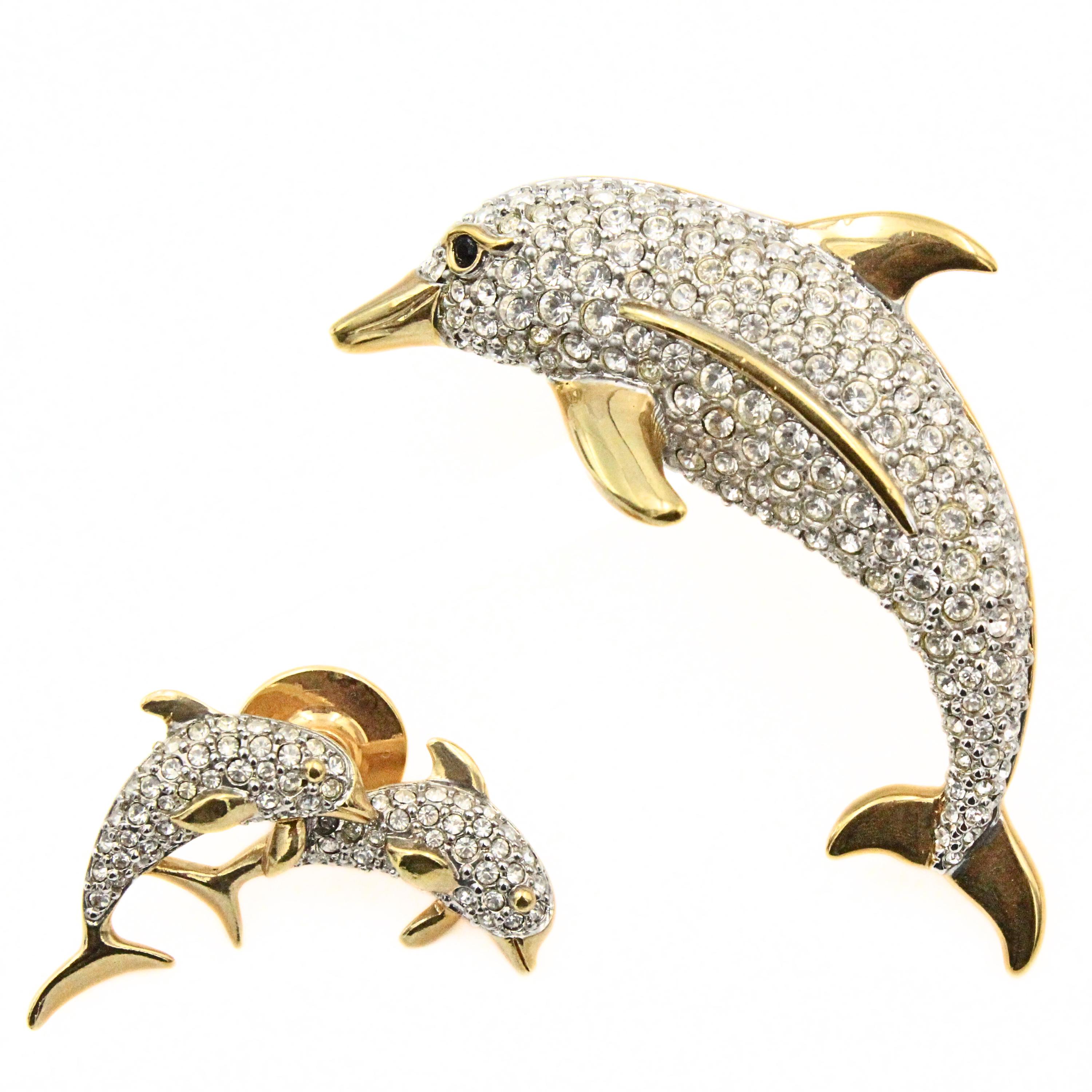 Swarovski Crystal Baby Dolphin - Etsy