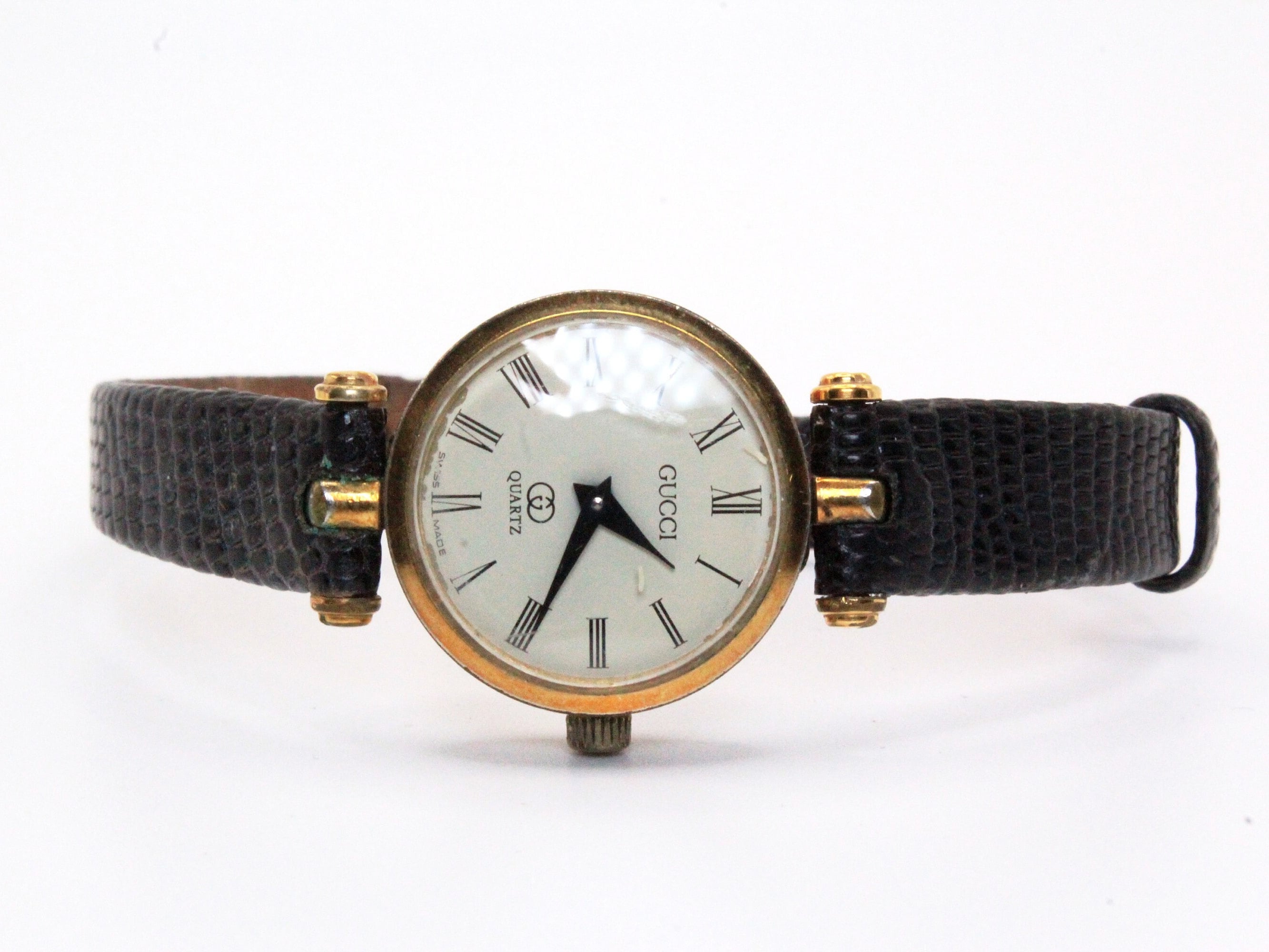 Vintage Gucci GG Logo Sherry Line 30mm Unchecked Ladies Vintage Gucci GG Logo Sherry Line 30mm Unchecked Ladies