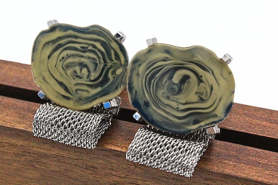 Distinguished Dante Signed Agate Silver Plated Me… - image 6