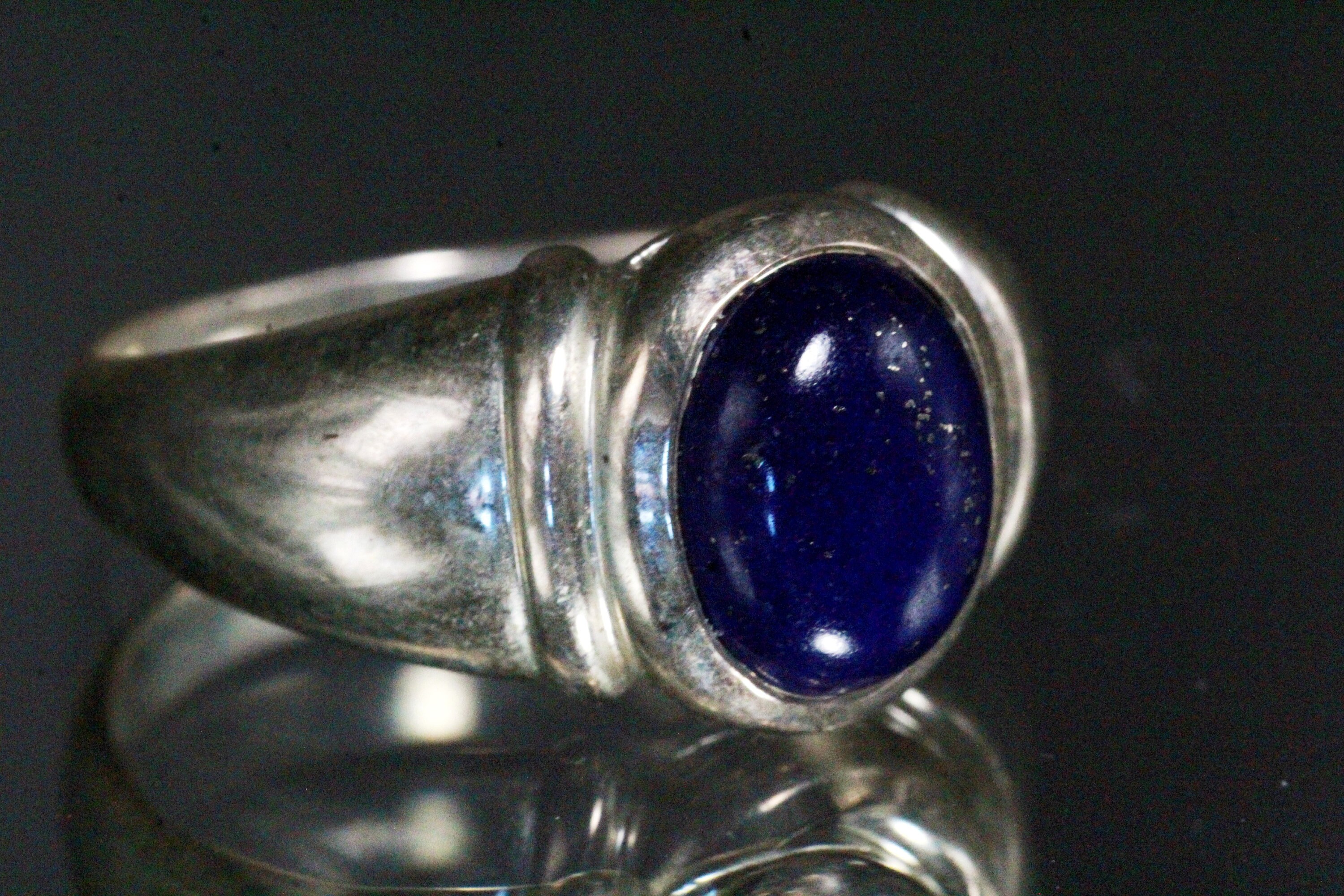Sterling Silver Blue Lapis CNA 925 Ring - Etsy