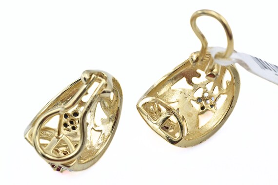 Mystical Sterling Silver Vermeil Lab Ruby Sapphir… - image 9