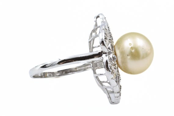 Statement Sterling Silver Signed Round Freshwater… - image 5