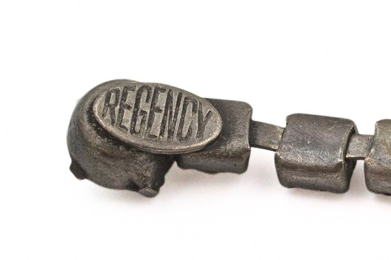 Designer Regency Foiled Back Gray Iridescent AB C… - image 9