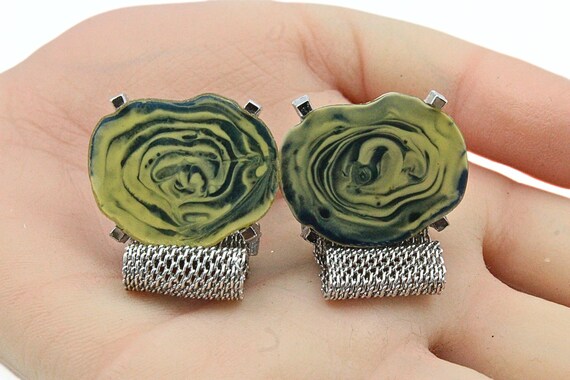 Distinguished Dante Signed Agate Silver Plated Me… - image 2