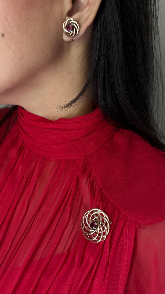 F and F Felger For Tiffany & Co 14K Gold Rhodolit… - image 9