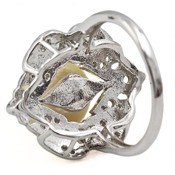 Statement Sterling Silver Signed Round Freshwater… - image 8