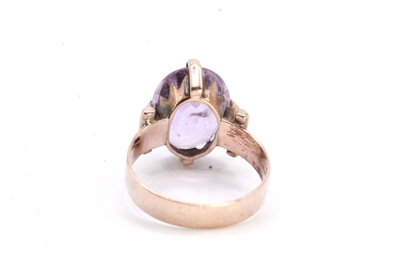 Antique Victorian 12K Gold Amethyst Ring - image 9