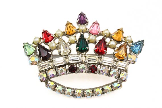 Darling B David Signed Designer Multicolor Rhines… - image 6