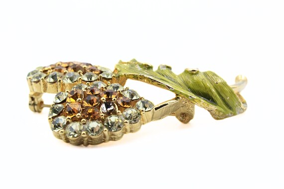 Exquisite Bedazzled Designer Yellow Rhinestones 4… - image 8