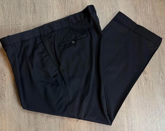 Honorable Designer High End Black Silk Customized Suit Pants