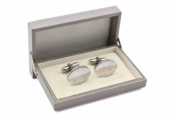 Anson Signed Classic Sterling Silver Basic Cuffli… - image 1