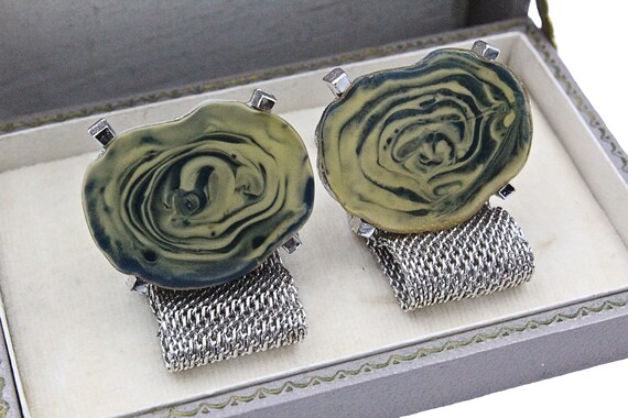 Distinguished Dante Signed Agate Silver Plated Me… - image 4