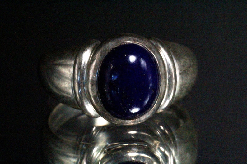 Sterling Silver Blue Lapis CNA 925 Ring - Etsy