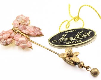 Splendid Miriam Haskell Signed W/ Orig Tags Crushed Cluster