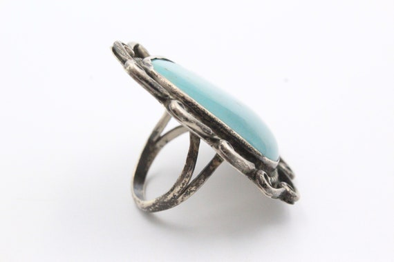 Old Pawn Navajo Vintage Sterling Silver Turquoise… - image 8