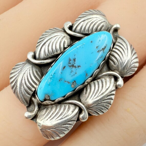 Rodney Del Guerrero Sterling Silver Early Navajo Kingman Turquoise
